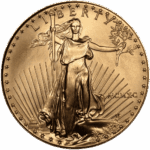 Złota moneta American Gold Eagle 1 oz 1990 – awers i rewers Złote monety Kraków Liberty MCMXC 1oz 50 dollars KupSZTABKI Starowiślna Kraków złoto