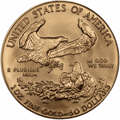 Złota moneta American Gold Eagle 1 oz 1990 – awers i rewers Złote monety Kraków Liberty MCMXC 1oz 50 dollars KupSZTABKI Starowiślna Kraków złoto