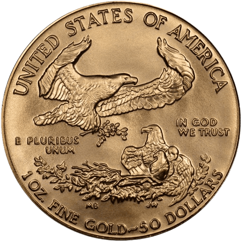 Złota moneta American Gold Eagle 1 oz 1990 – awers i rewers Złote monety Kraków Liberty MCMXC 1oz 50 dollars KupSZTABKI Starowiślna Kraków złoto
