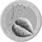 Srebrna moneta Linden Leaf 2022 – Germania Mint – 1 oz Ag 9999 – liść lipy z serii Mythical Forest