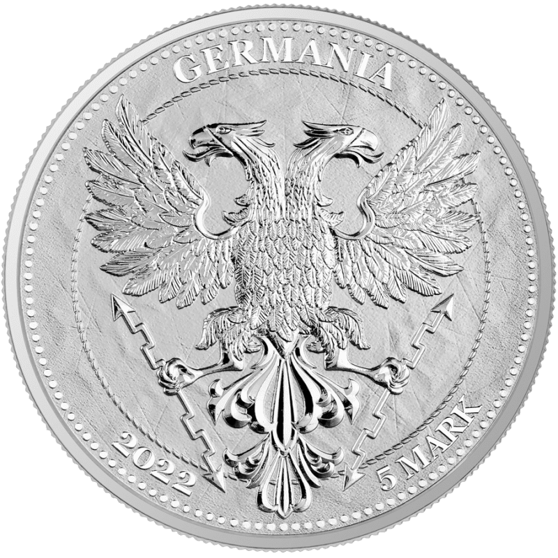 Srebrna moneta Linden Leaf 2022 – Germania Mint – 1 oz Ag 9999 – liść lipy z serii Mythical Forest