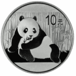 Srebrna moneta Chińska Panda 2015 – rewers z pandą wśród bambusów, awers ze Świątynią Nieba w Pekinie. Chińska Panda 2015 Kraków KupSZTABKI Srebrna moneta Starowiślna