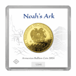 Złota moneta Ormiańska Arka Noego 1 uncja 2024 – awers i rewers Złota Moneta Kraków KupSZTABKI Armenia 2024 - Noah's Ark Au999.9 1oz