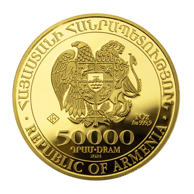 Złota Moneta Kraków KupSZTABKI Armenia 2024 - Noah's Ark Au999.9 1oz