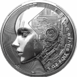 Srebrna moneta Tchad 2025 AI Coin 1 oz Ag999.9 Pressburg Mint KupSZTABKI.pl Kraków Starowiślna