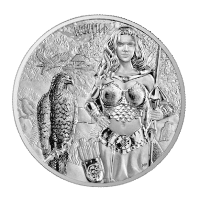 Srebrna moneta Arnhild 2025 – Germania Mint – 1 oz Ag 9999 – waleczna walkiria z nordyckiej sagi