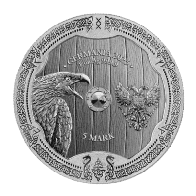 Srebrna moneta Arnhild 2025 – Germania Mint – 1 oz Ag 9999 – waleczna walkiria z nordyckiej sagi