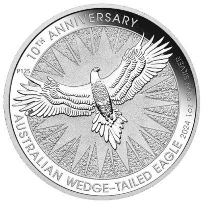 srebrna moneta silver coin Kraków KupSZTABKI australian wedge-tailed eagle 2024 Król Karol Charles III Australia `