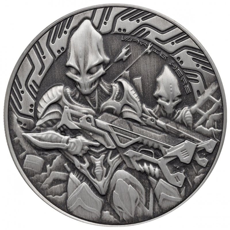 Srebrna moneta Alien 2024 – Samoa – 1 oz Ag 999 – futurystyczny Obcy w stylu sci-fi Mennica Kraków KupSZTABKI
