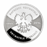 Srebrne monety Kraków Polska patrioci obywatele 1944 20zł rzeczpospolita polska