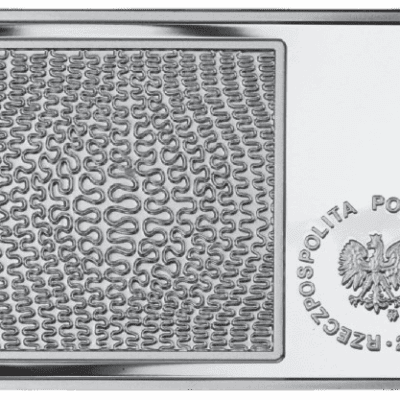 Srebrna moneta Władysław Strzemiński 20 zł 2009 – awers i rewers, moneta kolekcjonerska NBP. Srebrne monety Kraków Władysław Strzemiński 2009 20zł rzeczpospolita polska Kraków Starowiślna KupSZTABKI