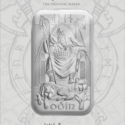 Sztabka srebra The Royal Mint 1 oz – Odin – srebro inwestycyjne Sztabka srebra Kraków Starowiślna Silver Bar Kraków Srebro inwestycyjne