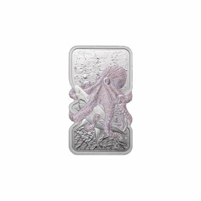 Sztabka srebra 1 oz PAMP Ośmiornica Ag 999 Sztabka srebra Kraków Tanie srebro Kraków starowiślna silver bar 1oz KupSZTABKI.pl