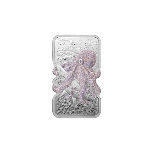 Sztabka srebra 1 oz PAMP Ośmiornica Ag 999 Sztabka srebra Kraków Tanie srebro Kraków starowiślna silver bar 1oz KupSZTABKI.pl