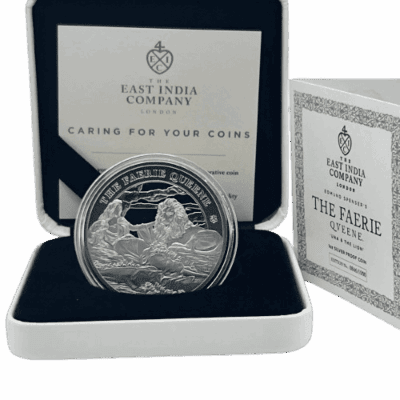 Srebrna moneta Una and The Lion 2023 St. Helena – 1 oz Ag 999 w etui kolekcjonerskim z certyfikatem