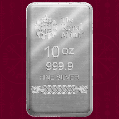 Sztabka srebra 10 oz Odin The Royal Mint x Germania Mint Ag 9999