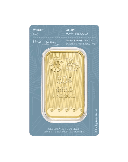 Złota sztabka 50 g The Royal Mint Britannia – KupSZTABKI.pl Kraków Starowiślna