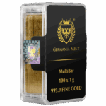Germania Mint Gold MultiBar 100 x 1 g - sztabka złota 999.9 w plastikowym opakowaniu