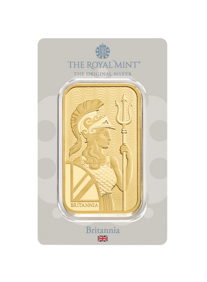 Złota sztabka 100 g The Royal Mint Britannia – KupSZTABKI.pl Kraków Starowiślna
