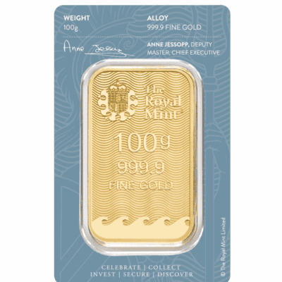 Złota sztabka 100 g The Royal Mint Britannia – KupSZTABKI.pl Kraków Starowiślna