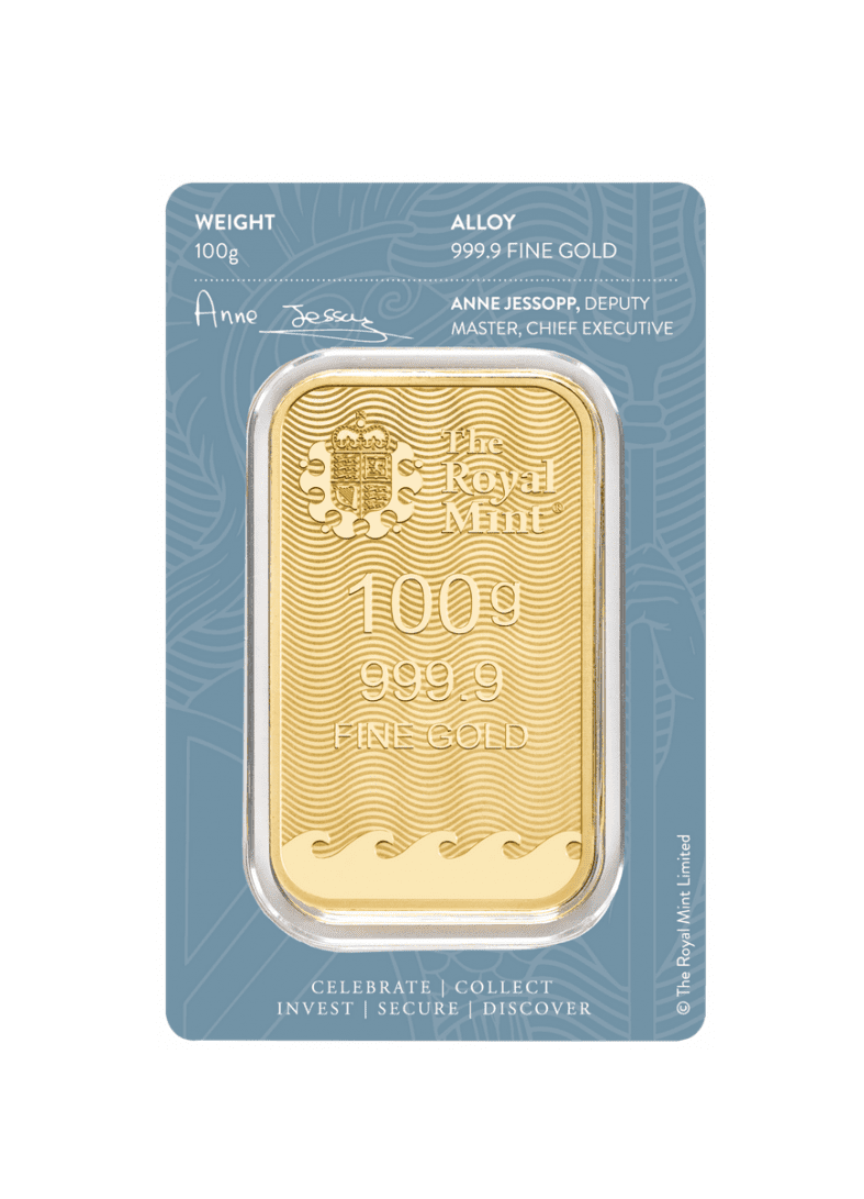 Złota sztabka 100 g The Royal Mint Britannia – KupSZTABKI.pl Kraków Starowiślna