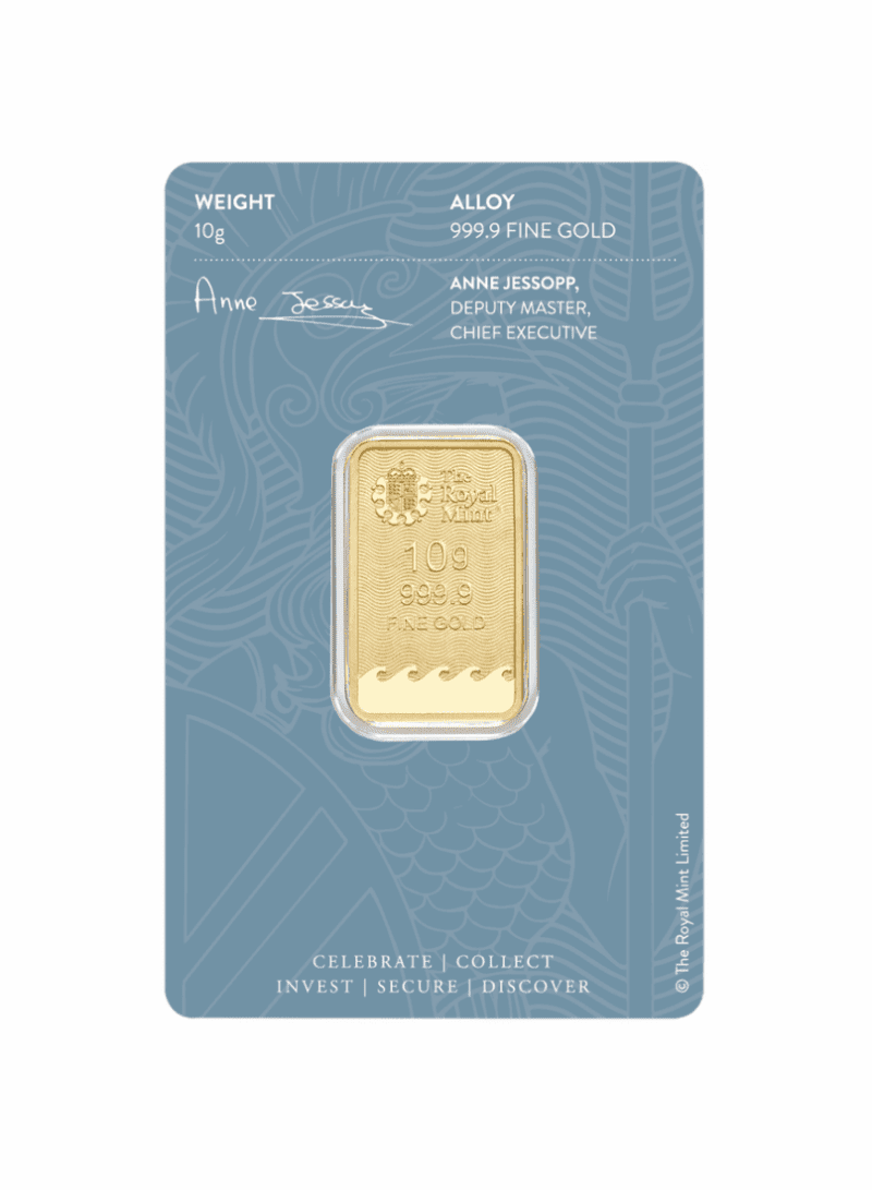 Złota sztabka 10 g The Royal Mint Britannia – KupSZTABKI.pl Kraków Starowiślna