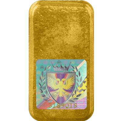 Sztabka złota Germania Mint 1 oz w opakowaniu ochronnym, wysokiej czystości Au 999.9