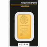 Złota sztabka 1 oz Argor-Heraeus Au 999.9 – KupSZTABKI.pl Kraków Starowiślna