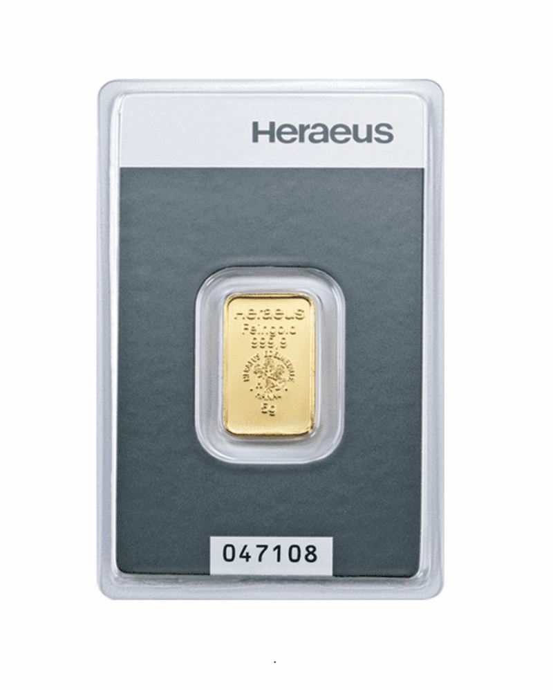 Złota sztabka 5g Heraeus Argor-Heraeus Au999.9 – złote złoto Kraków