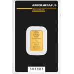 Złota sztabka 5g Heraeus Argor-Heraeus Au999.9 – złote złoto Kraków