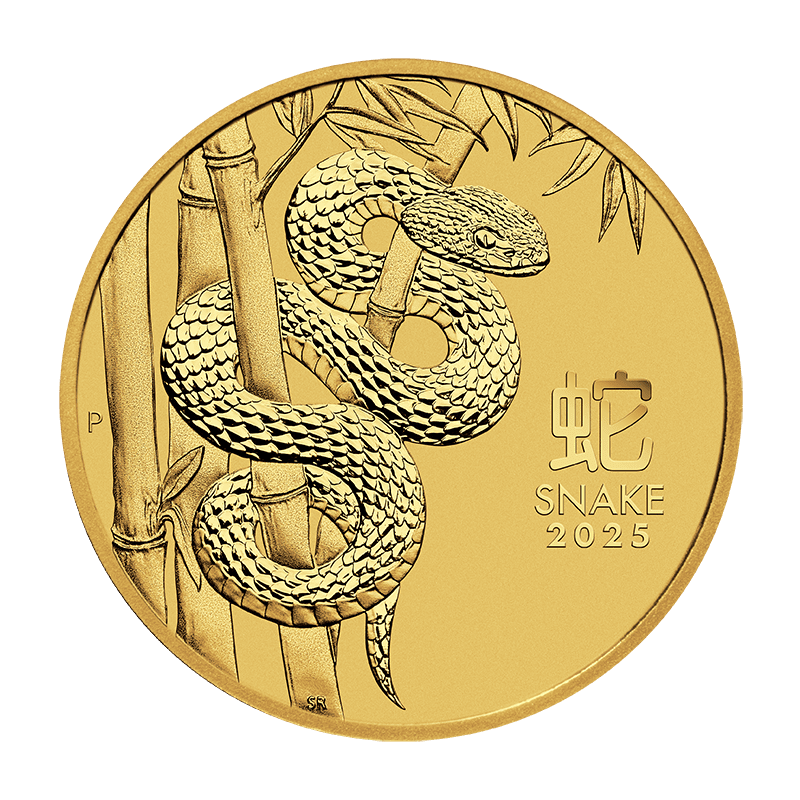 Złota moneta Rok Węża 1/10 oz 2025 – Perth Mint – KupSZTABKI.pl Kraków Starowiślna