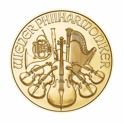Złota moneta Wiener Philharmoniker 1/10 oz 2025 – Münze Österreich – KupSZTABKI.pl Kraków Starowiślna