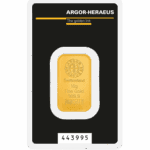 Złota sztabka 10g Argor-Heraeus Au 999.9 w Certipacku Kraków KupSZTABKI Starowiślna