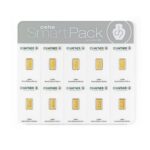 Złote sztabki 10x 1g Smart Pack Kraków Starowiślna KupSZTABKI gold-bar-au9999-hafner-smartpack-10x1g