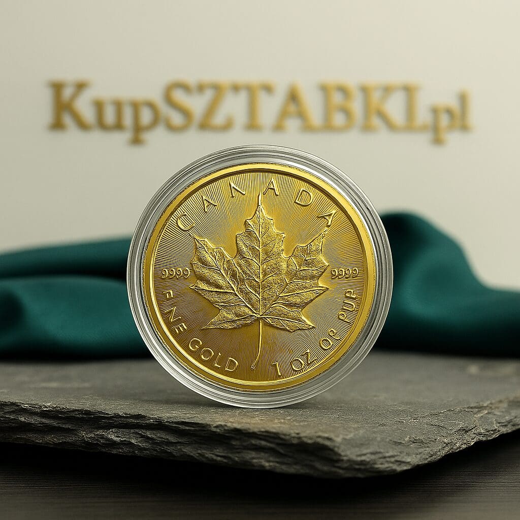 Złota moneta Liść Klonowy Kraków KupSZTABKIpl Starowiślna autentyczność złotych monet jak sprawdzić czy moneta jest złota