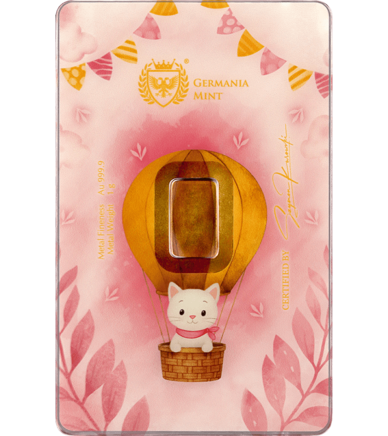 Sztabka złota 1 g Germania Mint New Born Girl Au 999,9